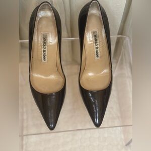 Manolo Blahnik Black Heels Classic Elegance
